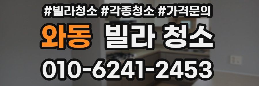 와동 빌라 청소