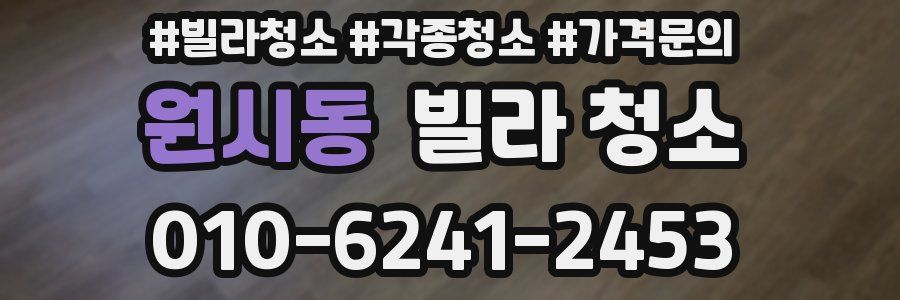 원시동 빌라 청소