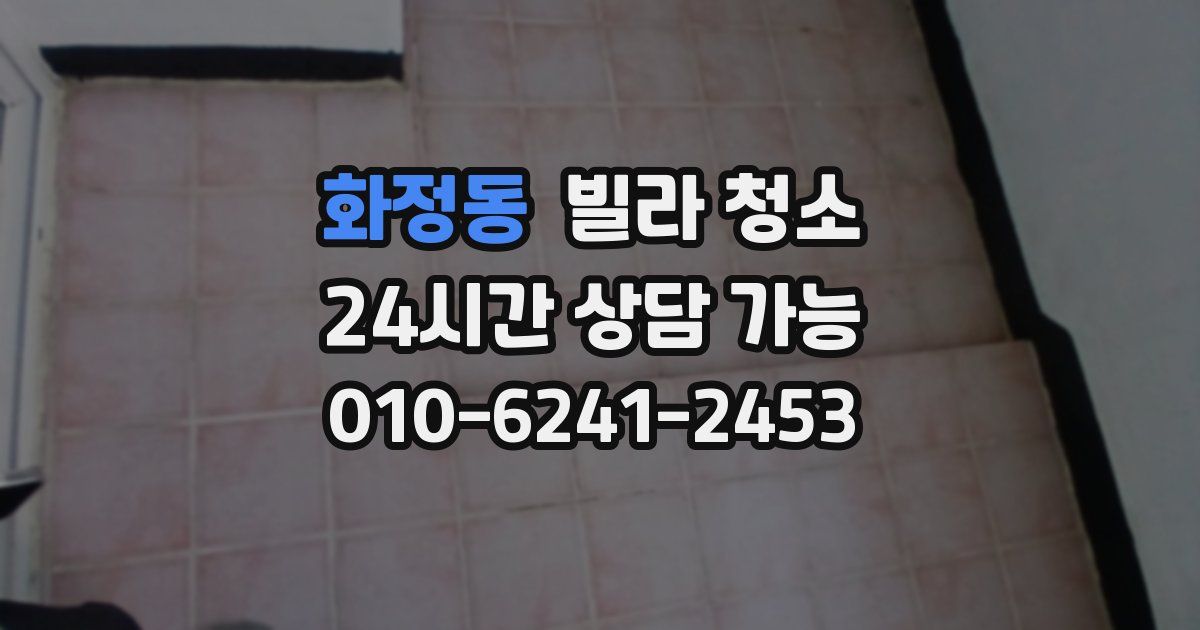 화정동 빌라 청소