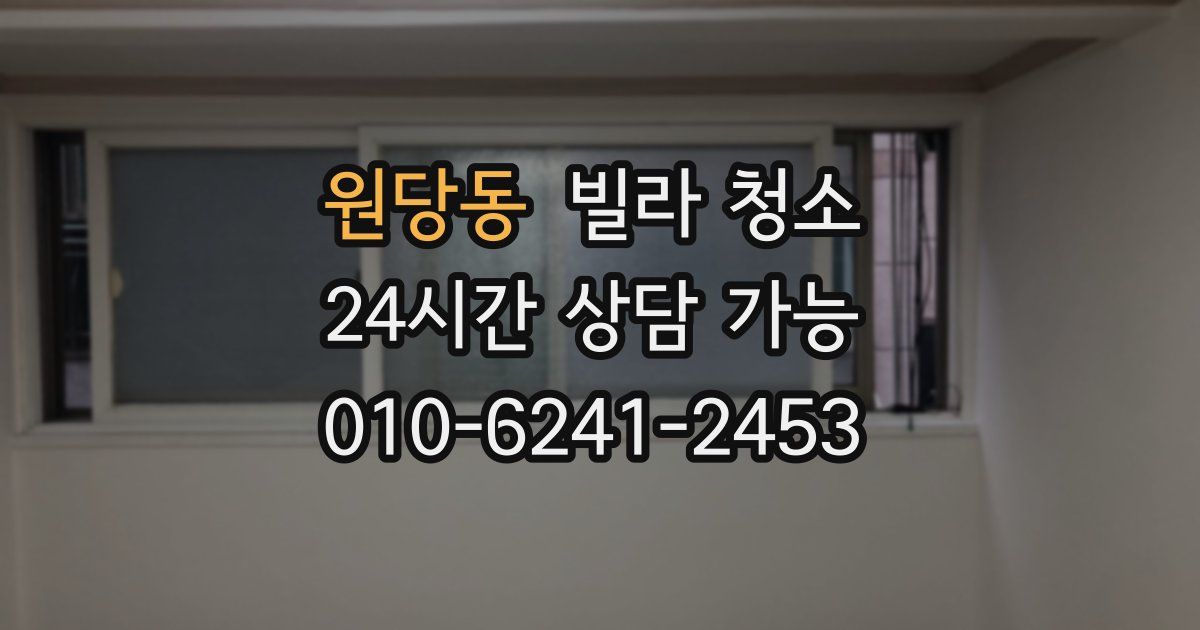 원당동 빌라 청소