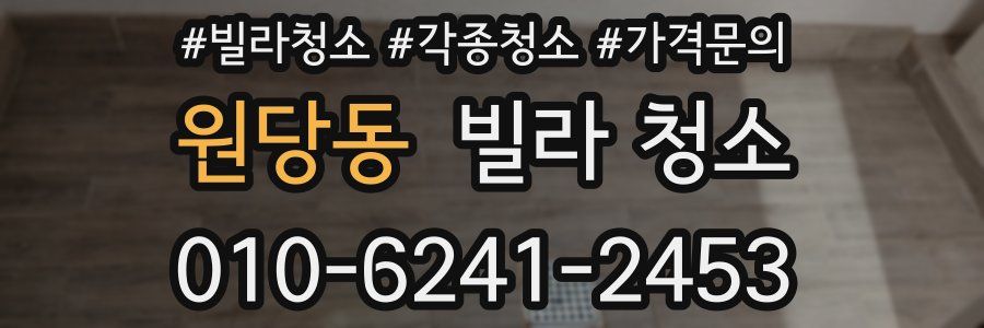 원당동 빌라 청소