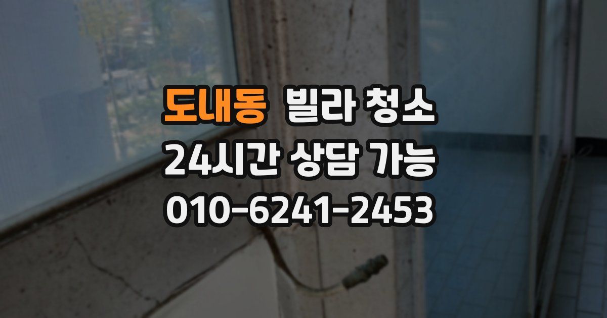 도내동 빌라 청소