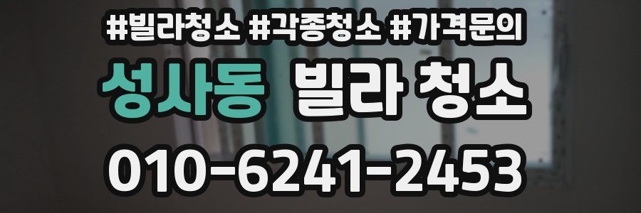 성사동 빌라 청소