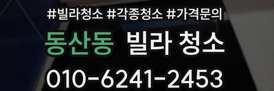 동산동 빌라 청소