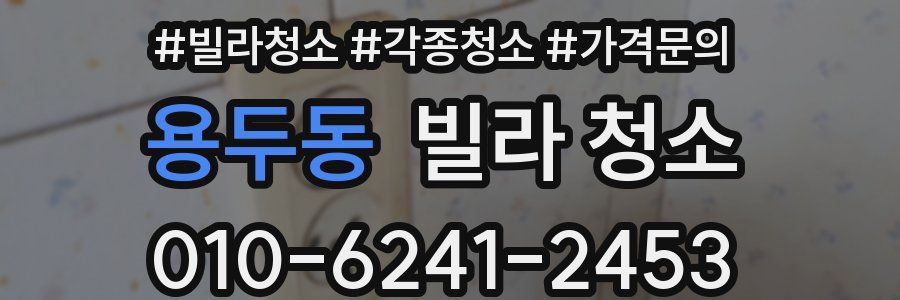 용두동 빌라 청소