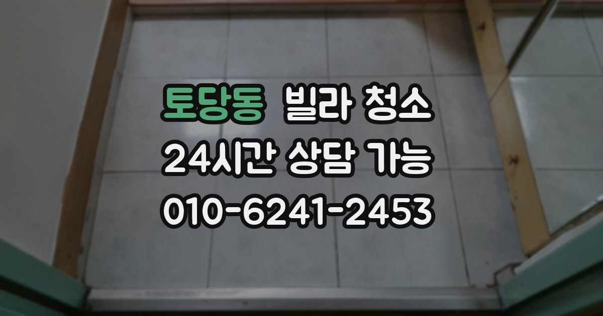 토당동 빌라 청소
