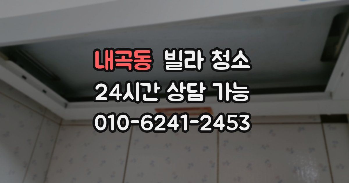 내곡동 빌라 청소