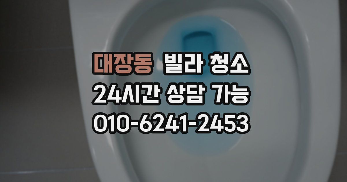 대장동 빌라 청소