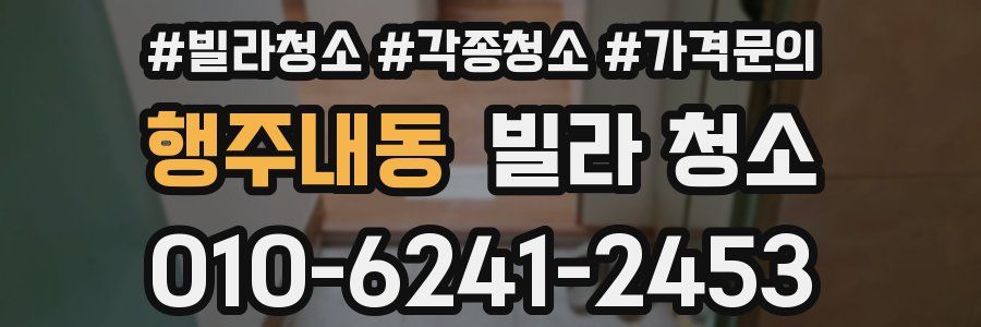 행주내동 빌라 청소