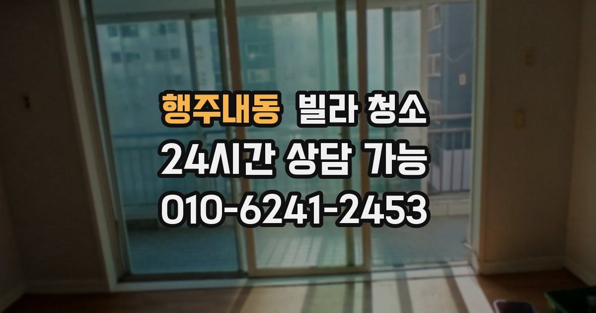 행주내동 빌라 청소