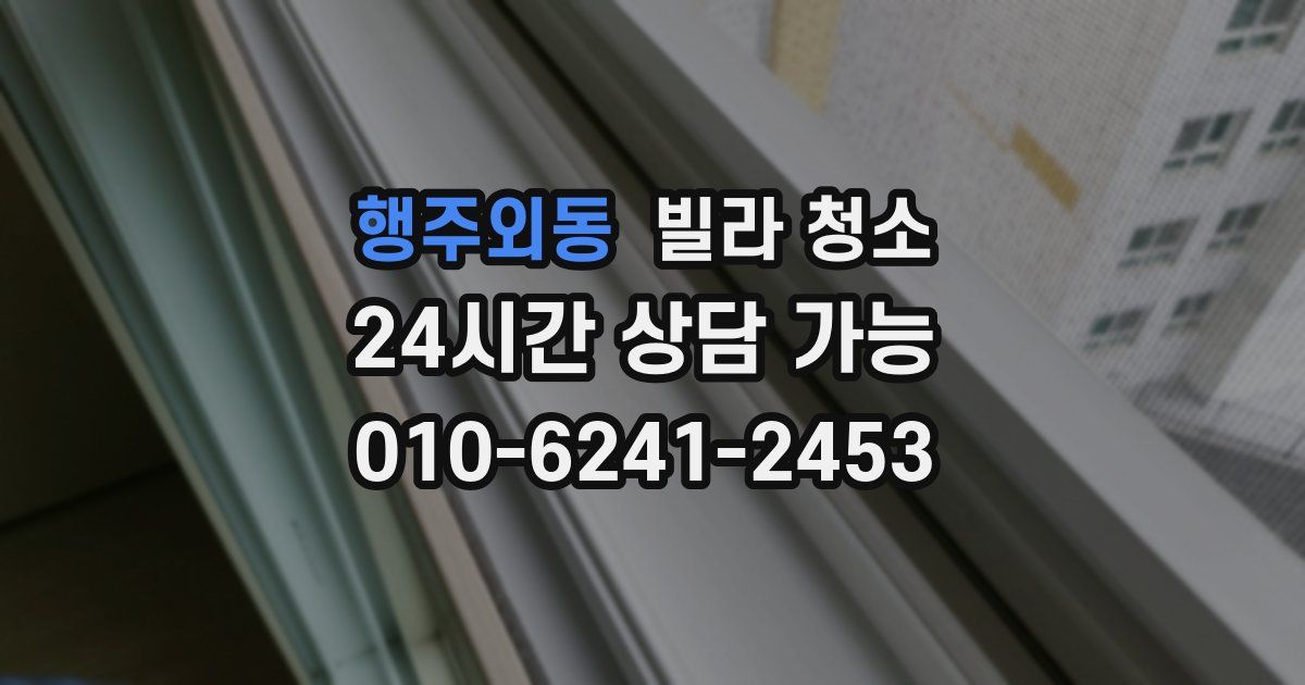 행주외동 빌라 청소