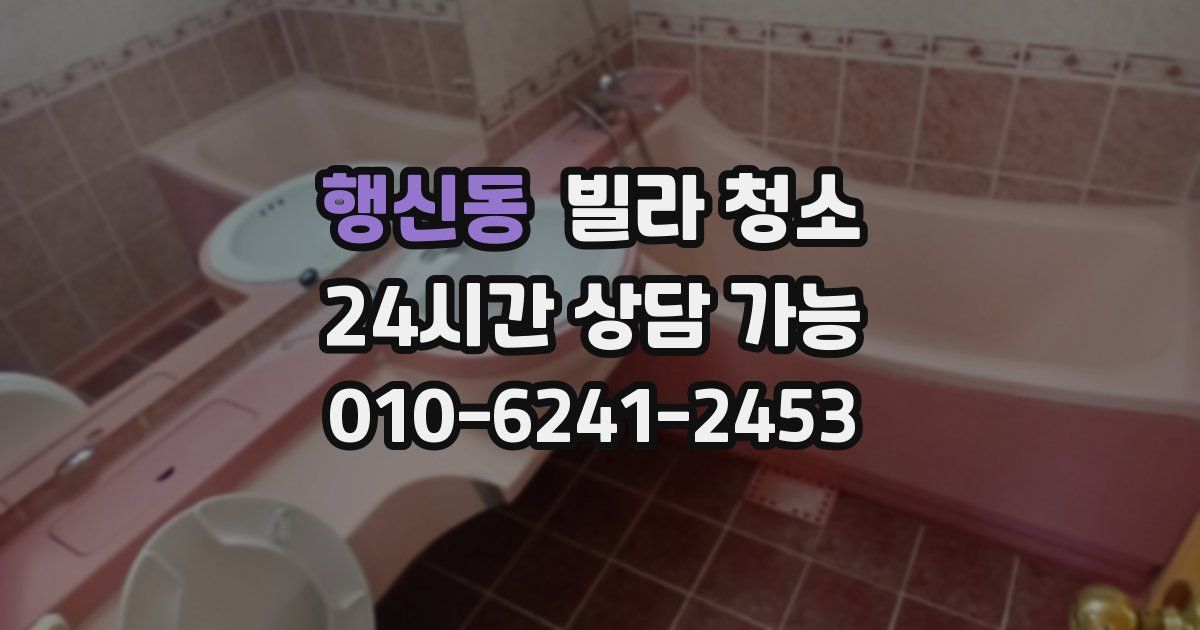 행신동 빌라 청소