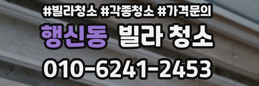 행신동 빌라 청소