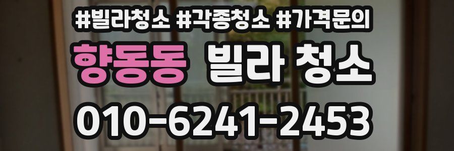 향동동 빌라 청소