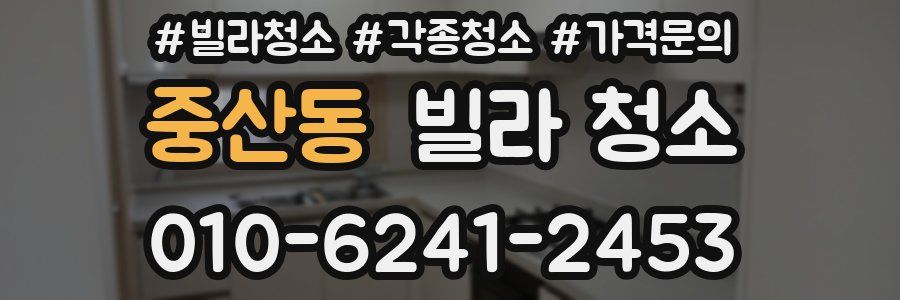 중산동 빌라 청소