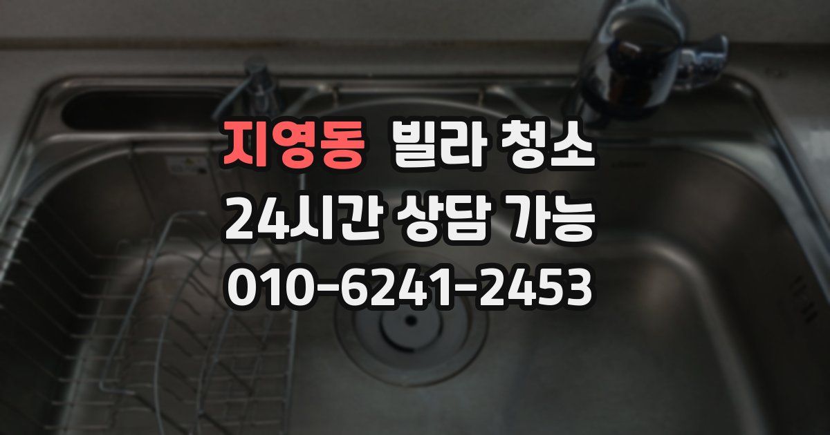 지영동 빌라 청소