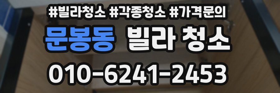 문봉동 빌라 청소