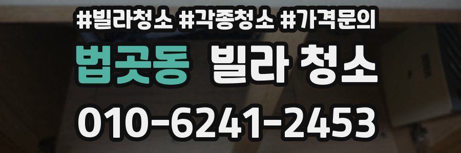 법곳동 빌라 청소