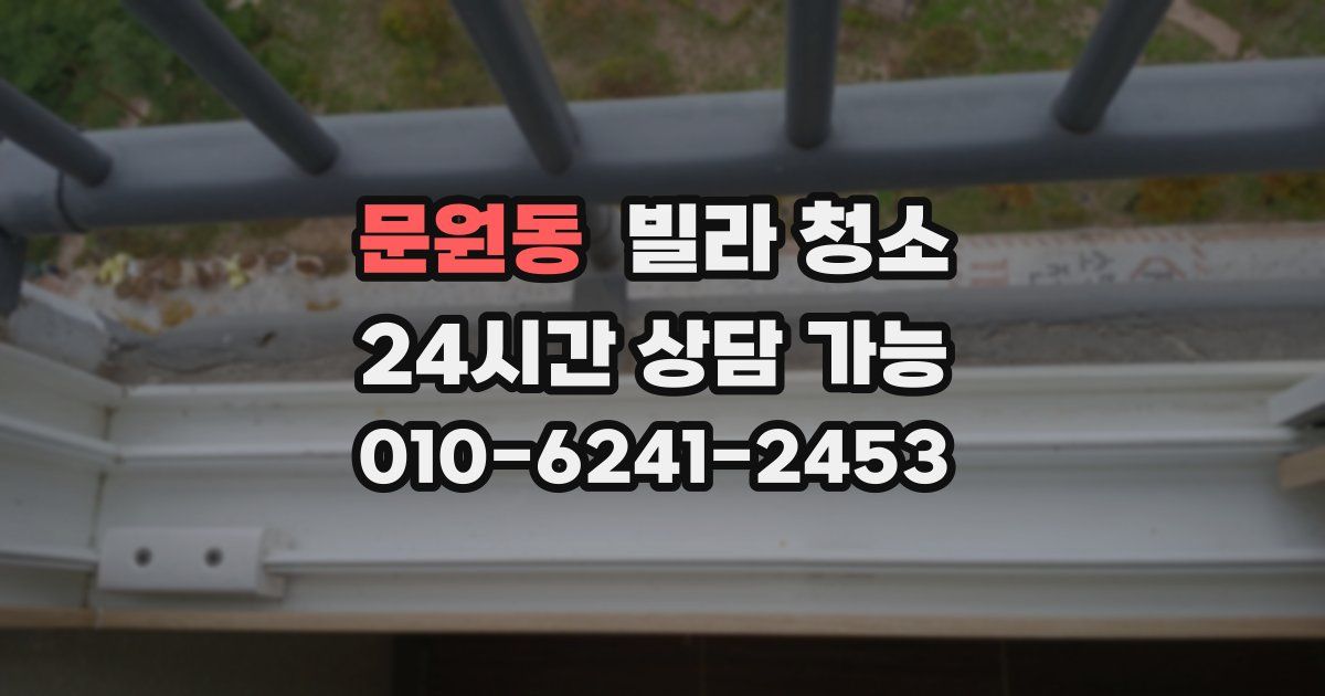 문원동 빌라 청소