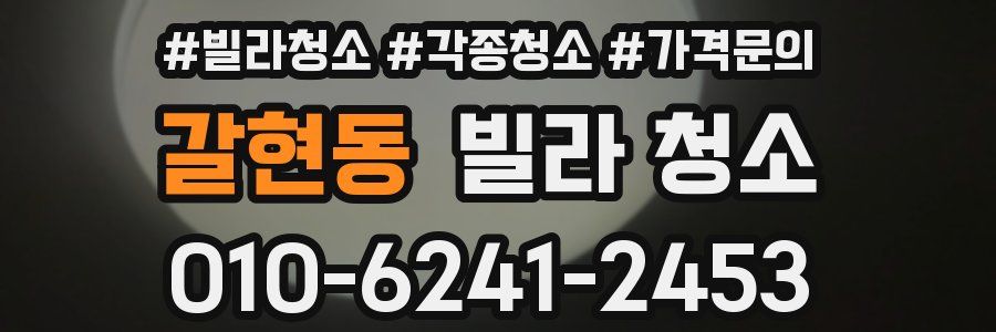 갈현동 빌라 청소