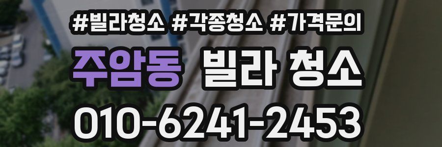 주암동 빌라 청소