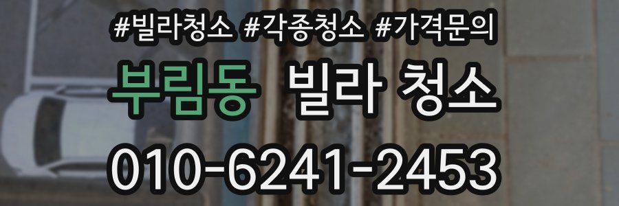 부림동 빌라 청소
