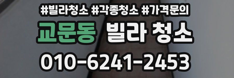 교문동 빌라 청소