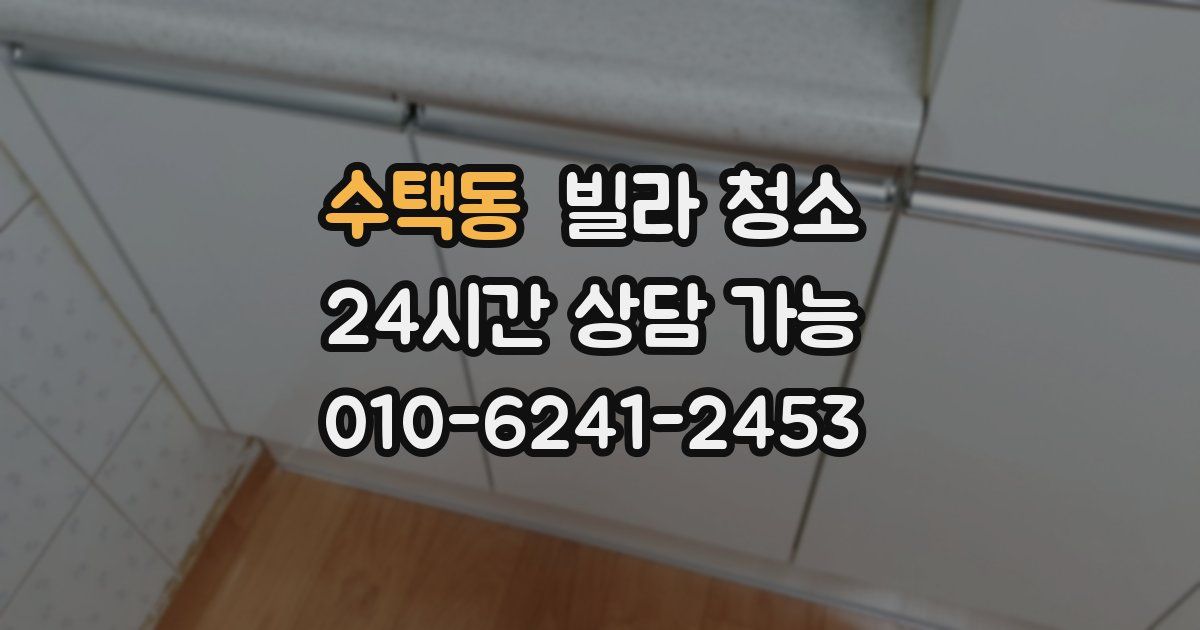 수택동 빌라 청소