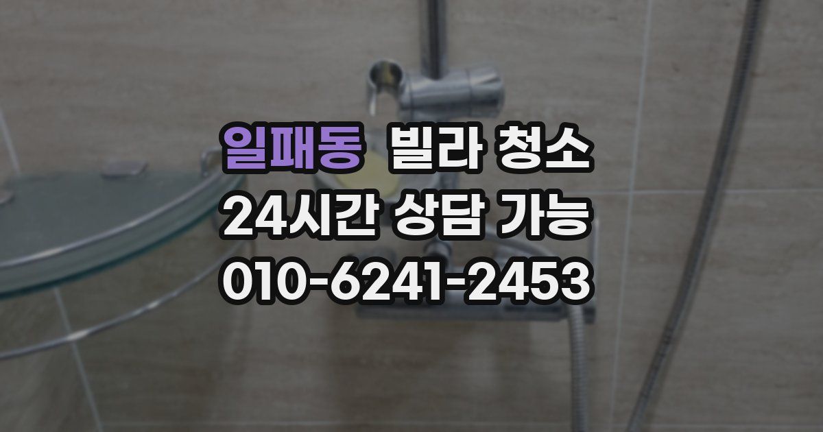 일패동 빌라 청소