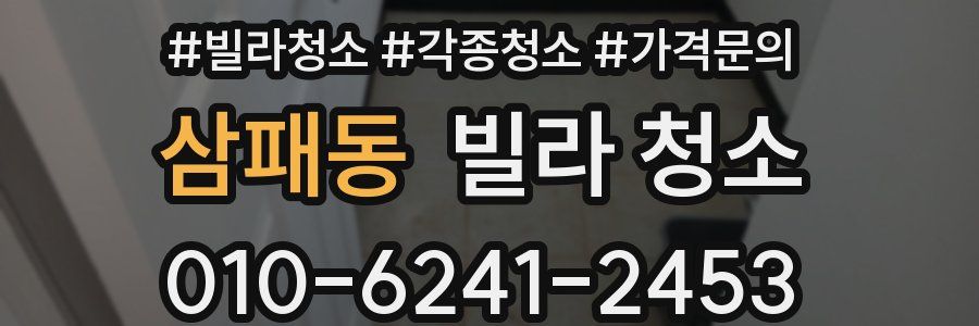 삼패동 빌라 청소