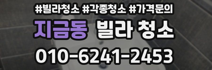 지금동 빌라 청소