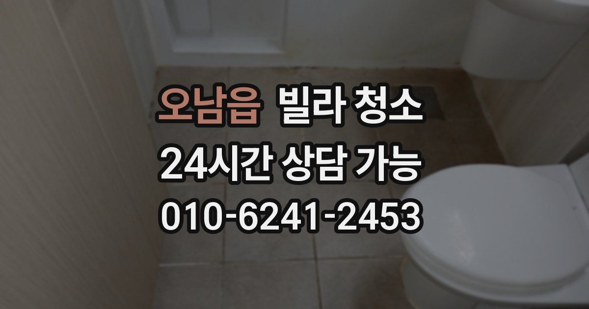 오남읍 빌라 청소