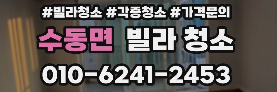 수동면 빌라 청소