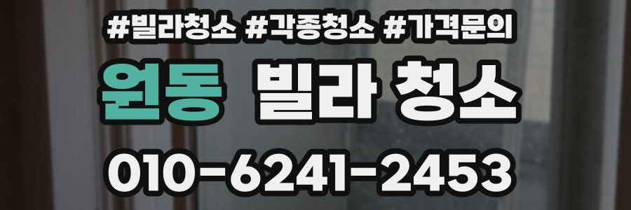 원동 빌라 청소
