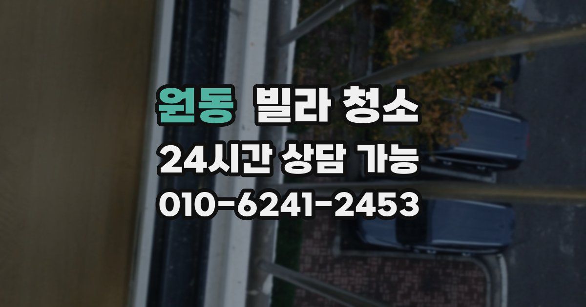 원동 빌라 청소