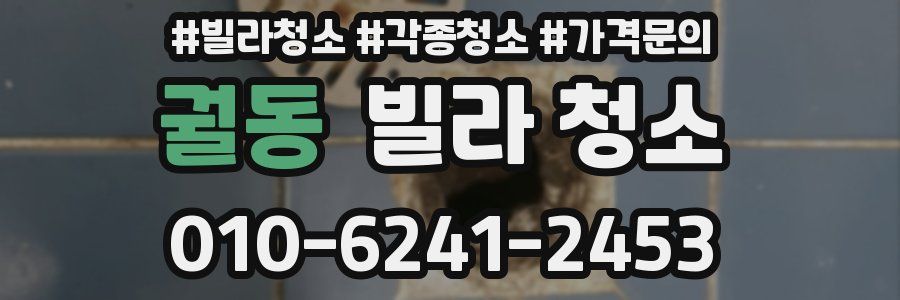 궐동 빌라 청소