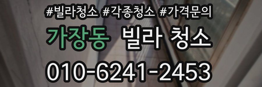 가장동 빌라 청소