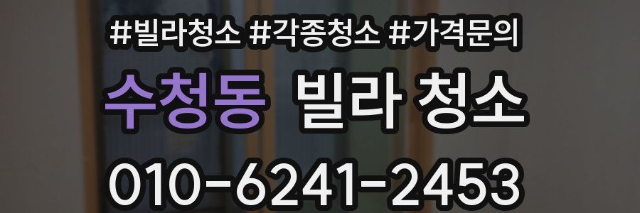 수청동 빌라 청소