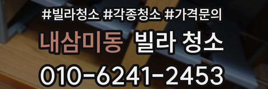 내삼미동 빌라 청소