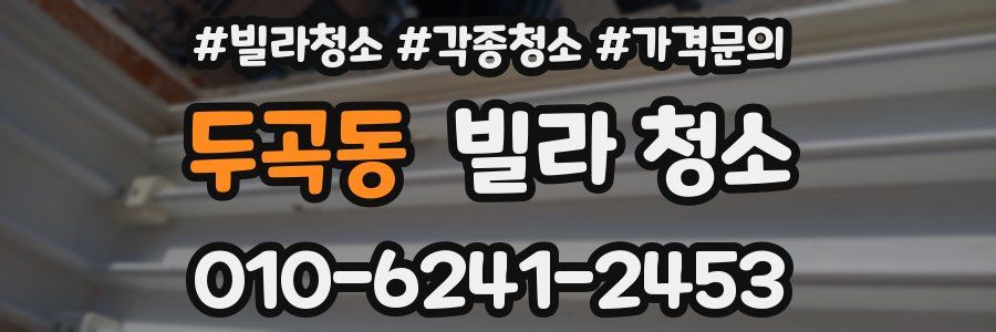 두곡동 빌라 청소