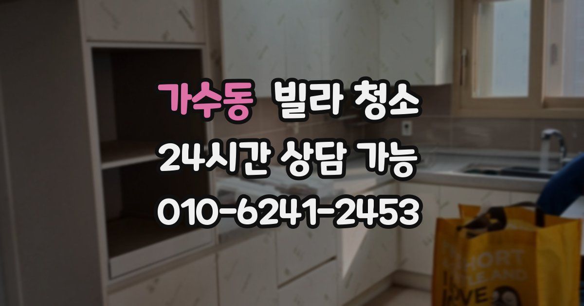 가수동 빌라 청소