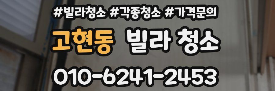 고현동 빌라 청소