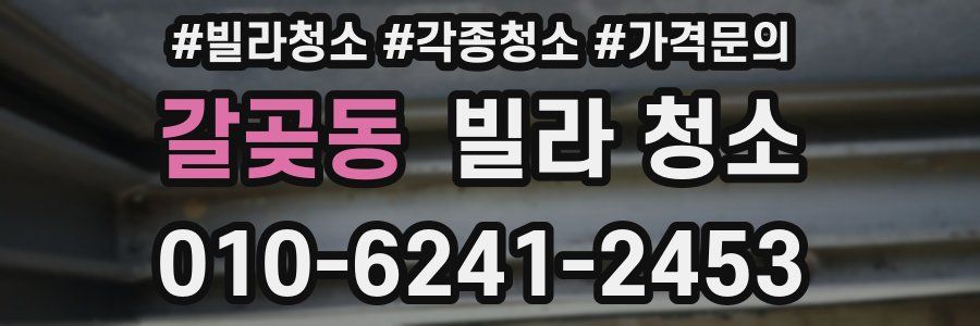 갈곶동 빌라 청소