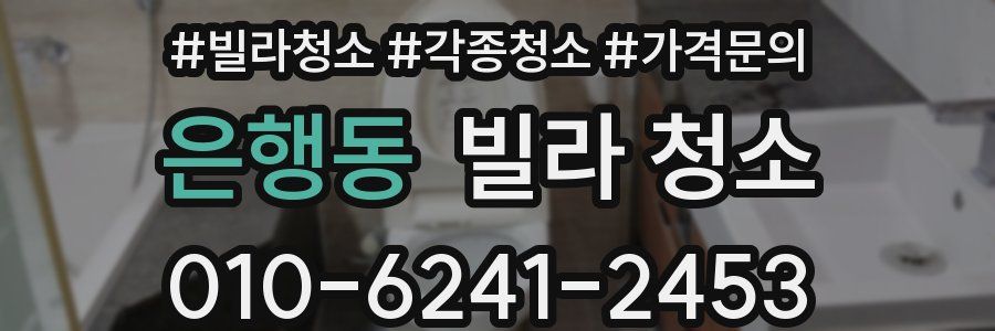 은행동 빌라 청소