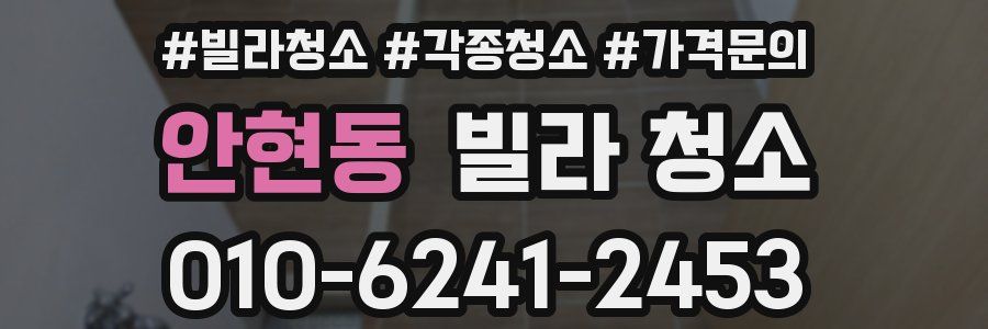 안현동 빌라 청소
