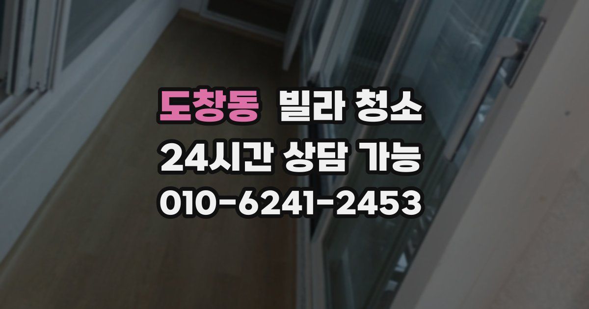 도창동 빌라 청소
