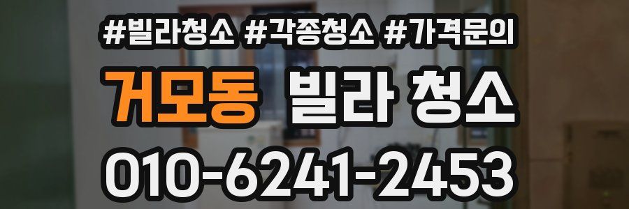 거모동 빌라 청소