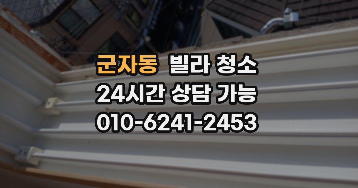 군자동 빌라 청소