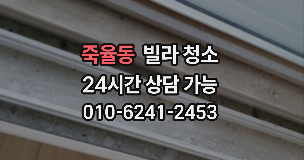 죽율동 빌라 청소