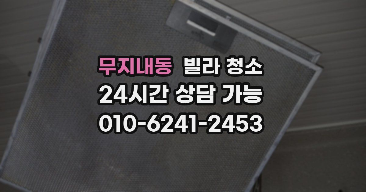 무지내동 빌라 청소